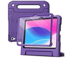 Kindvriendelijke iPad Hoes met Schermbeschermer en Schokbestendig Handvat voor 11e/10e Generatie