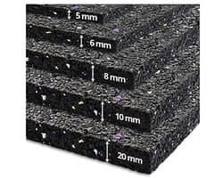 Anti-vibratie wasmachinemat - Geluiddempende rubberen mat 10mm - 60 x 60 cm