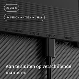 Portable Monitor 16" Inch Tri Screen - Geschikt voor laptops van 13" t/m 17.3" Inch - Gratis Reistas - Laptop scherm extender - Draagbare monitor - 16 inch monitor — thumbnail 3
