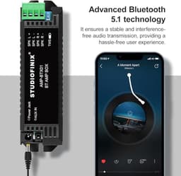 Mini Bluetooth Versterker 2-Kanaals voor Passieve Luidsprekers met TWS, AUX voor Wand, Plafond en Marine Installaties — thumbnail 5