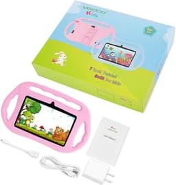 Kindertablet - tablet 7 inch - 16 GB - vanaf 2 jaar - leerzame tablet voor kinderen - Bluetooth - Wifi - spellen - camera - Roze - — thumbnail 3