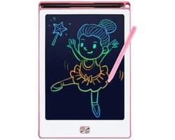 Tekentablet - Uitwisbaar tekenbord voor kinderen - Leren tekenen - Roze schrijfbord- LCD Wisbord - Educatief speelgoed - Jongen / Meisje - Kinderspeelgoed - 3 jaar / 4 jaar / 5 jaar / 6 jaar / 7 jaar / 8 jaar