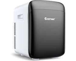 Mini Koelkast 15L – 2-in-1 Koel- & Warmfunctie – Draagbaar – Van -3 ℃ Tot 50 ℃ – Voor Auto & Thuis – Wit/Zwart