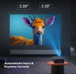 Yaber Projector Pro U6 - Beamer voor Presentatie en Home Cinema - Native 1080P, 4K Ondersteuning - 800 ANSI Lumen - Auto Focus & Auto Keystone - Smart Systeem met Ingebouwde Apps - Wi-Fi 6 en Bluetooth 5.2 - HD Beamer — thumbnail 5