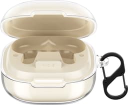 kwmobile Earphones Case for Anker soundcore P40i Case - Clear TPU Silicone Earbuds Cover - Transparent — thumbnail 2