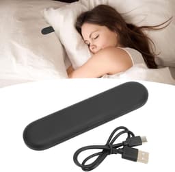 Mini Beengeleiding Stereo Bluetooth Draadloze Muziek Slaapkoptelefoon met Timer Om Te Slapen - Luidspreker voor Onder de Nek Zwart . — thumbnail 4