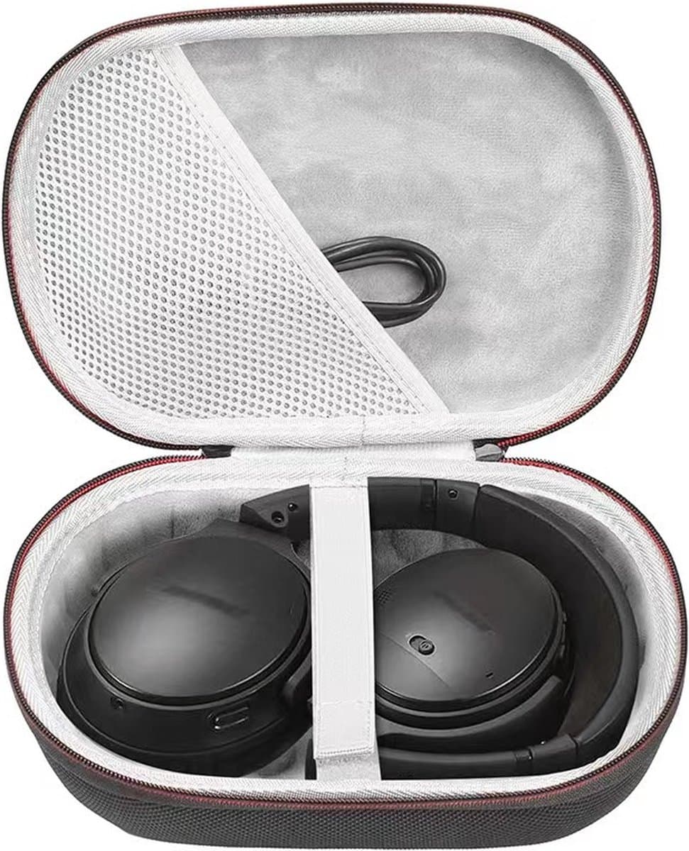 Koptelefoon Case - Harde Beschermhoes - On-ear/Over-ear - geschikt voor BOSE QC15/QC25/QC35 - Koptelefoon Hoesje - Beschermhoes - Oortjes Opberg Hoesje - 21.5*5*14.5 cm — afbeelding 1