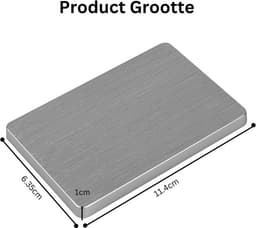 White-label Harde Schijf Extern - Draagbare - 1TB Opslag - Zilver — thumbnail 3