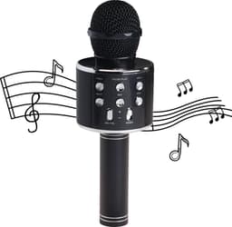 Denver Karaoke Microfoon Bluetooth - Draadloos - Karaoke Set - Ingebouwde Speaker - AUX - MicroSD - KMS20 - Zwart — thumbnail 1