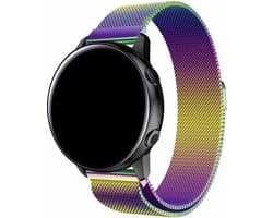 Stravo Smartwatch Milanees bandje 20mm - Kleurrijk - Luxe Milanese Horlogebandje geschikt voor Samsung Galaxy Watch 7 / 6 / 5 / Pro / 4 / 3 / Active 2 - Polar Ignite / Unite – Huawei