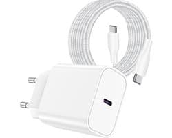 Snellader - Power Delivery 3.0 - USB C Oplader - USB C Kabel naar USB C kabel - 3 Meter