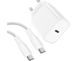 Oplader Set - Snellader Geschikt voor Samsung - 1 Meter - Met USB C Kabel - USB C Adapter - 30W Vermogen - - Adaptive Fast Charger - Stekkerblok