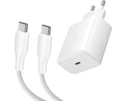 45W Super Fast Charger USB-C - 1 Meter - Snellader geschikt voor Samsung Telefoon en Tablet