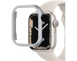 MY PROTECT - Hoesje Geschikt Voor Apple Watch 40mm - Aluminium Bescherm Case - Zilver
