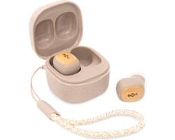 House of Marley Smile Jamaica TWS Draadloze Oordopjes - Bluetooth Oortjes Draadloos - 14 uur Batterijduur - Met Microfoon - Gemaakt van Duurzame Materialen - Cream