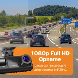 Norrmalm® Full HD Dashcam voor Auto - 64 GB - App (iOS, Android) - WiFi - Voor en Achter Camera - Parkeerfunctie - G-sensor — thumbnail 4