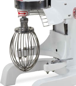 HCB® - Professionele Horeca Planeetmenger - 10 liter - 230V - RVS / INOX deegmachine - Kneedmachine - Keuken machine - Planeetmixer - Deegkneder machine - Spiraalkneder - 45x36.5x60.5 cm (DxBxH) - 57 kg - 6825 — thumbnail 2