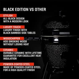 Yakiniku Black Edition basic kamado barbecue - Large — thumbnail 5