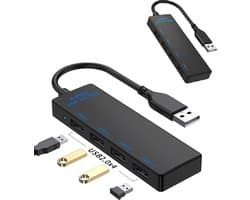 WK Twee stuks 4 in 1 USB Hub - usb splitter 4 poorten - Docking Station Laptop- USB 2.0