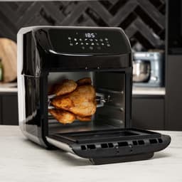 Royalty Line® AFO12601 Airfryer Oven - Airfryer XXL - 12 Liter Heteluchtoven met 12 Programma's - Touch Display Heteluchfriteuse - 1800W - Zwart / RVS — thumbnail 19