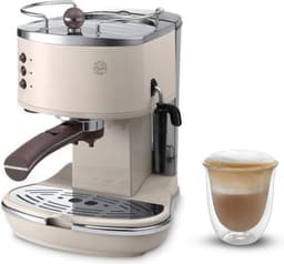 White-Label® Espressomachine - Koffiezetapparaat - Koffiemachines - Beige — thumbnail 1