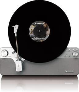 Lenco Platenspeler - Verticale Platenspeler - Volledig automatisch - Bluetooth - LSA-071SI - Grijs — thumbnail 1