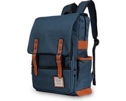 ZILOU® Laptop Rugzak - 15.6 inch Rugtas - Schooltas - Dames en Heren - Laptoptas - Anti Diefstal - Meisjes en Jongens - 28L - Waterafstotend - Blauw