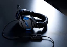 Bigben Stereo Gaming Headset V3 - PS5/PS4 - Zwart/Blauw — thumbnail 10