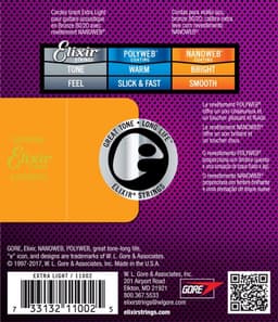 Elixir Nanoweb - Akoestische Gitaarsnaren - 80/20 Brons - Extra Light - Langdurige Toon - Coating Tussen De Wikkelingen - .010-.047 — thumbnail 2