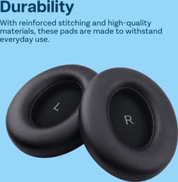Vervangende Oorkussens voor Sennheiser Momentum 4 Wireless Over-Ear Hoofdtelefoons van MMOBIEL – Memory Foam en Protein PU Koptelefoon Oorkussens - Noise Isolation Earpads – Zwart — thumbnail 2