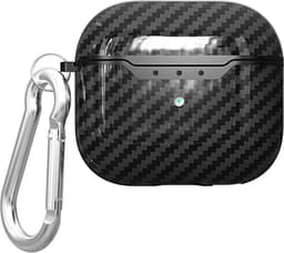 ShieldCase Black Stripe Hoesje Geschikt voor Airpods 4 - Siliconen Case voor Apple Airpods 4 Case Hoesje - Zwart — thumbnail 1