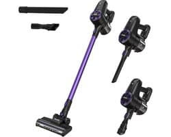 White-Label® Stofzuiger Zonder Zak - Steelstofzuiger Draadloos - Steelstofzuigers - Stofzuigers - Vacuum Cleaner - Paars en Wit