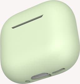 Hoesje in het Licht Groen geschikt voor Apple AirPods 3 en 4 - Beschermhoes - Siliconen - Case - Soft case — thumbnail 1