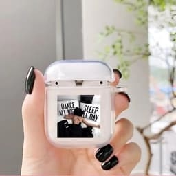 Shieldcase Sleepy Girl Case - beschermhoes geschikt voor Airpods Case - doorzichtig hoesje met print - transparant — thumbnail 3
