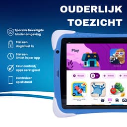 Balou ChildTab XL Kindertablet 10.1 inch - Blauw of Roze - 128GB (64GB+64GB) + 4GB RAM - Inclusief Gratis Screenprotector en 64GB SD-kaart - Ouderlijk Toezicht & Lange Batterijduur — thumbnail 3