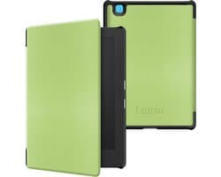 Lunso Geschikt voor Kobo Aura H20 Edition 2 hoes (6.8 inch) - sleepcover - Groen - (niet voor de Kobo Aura edition 2)