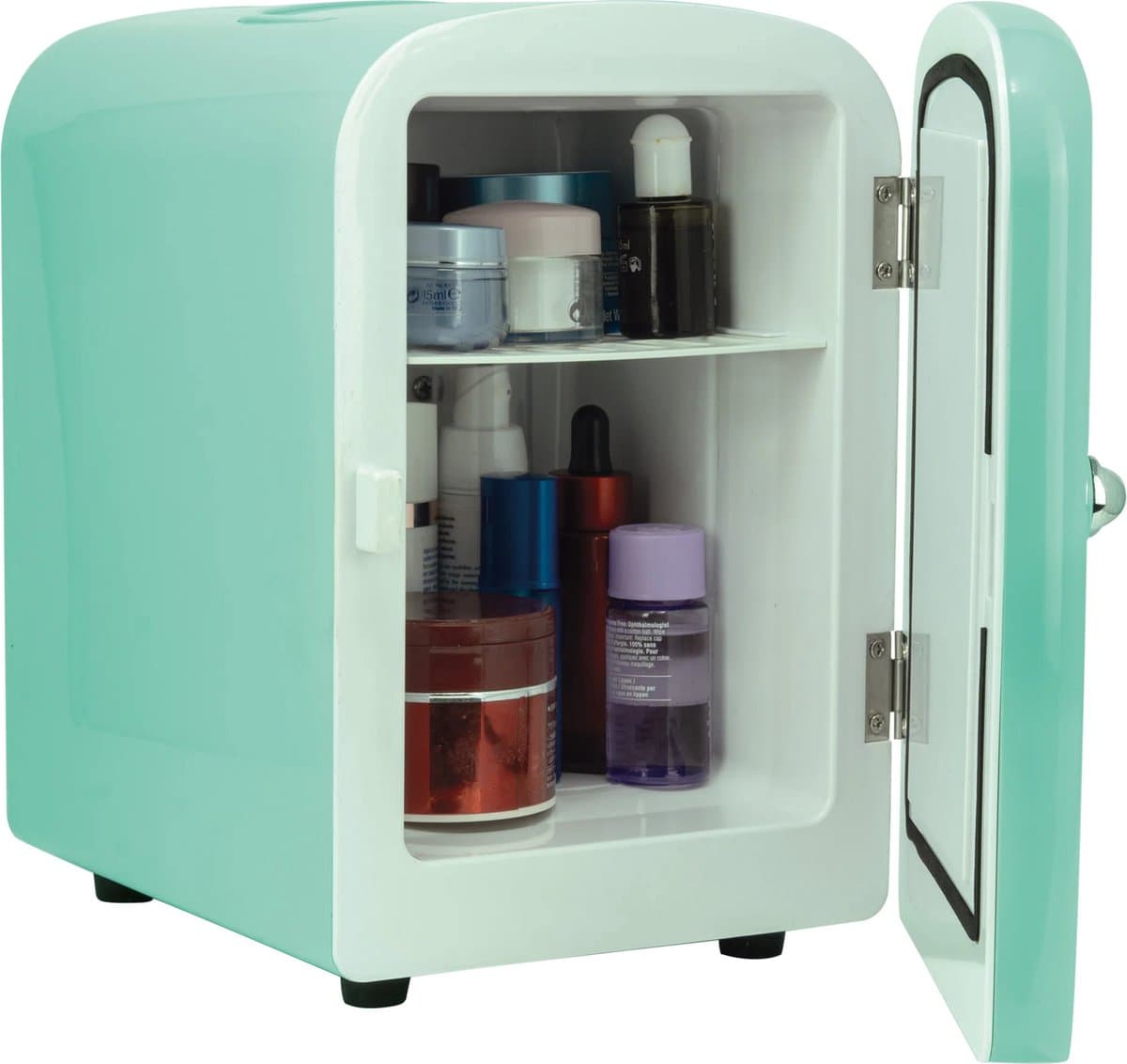 Mini Koelkast - Minibar - Draagbaar - Skincare, Medicijnen, Eten en Drinken - Vrijstaand - Stil en Lichtgewicht - 4 Liter - Groen — afbeelding 1