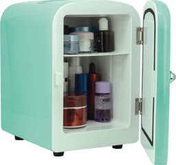Mini Koelkast - Minibar - Draagbaar - Skincare, Medicijnen, Eten en Drinken - Vrijstaand - Stil en Lichtgewicht - 4 Liter - Groen — thumbnail 1