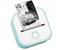 Mini printer voor mobiel - Pocket printer zonder inkt - Mobiele fotoprinter met stickers - Compact formaat