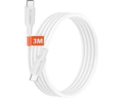 Lange USB C naar USB C Kabel 3 Meter - 65W Super Snellader - Milieuvriendelijk - 5x Langere Levensduur - USB-C Oplader Kabel voor Telefoon, Tablet en Laptop - Xssive