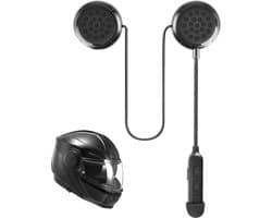 DD Motorhelm Headset - Helm Headset - Koptelefoon - Waterdicht - 15x12x3cm - Zwart