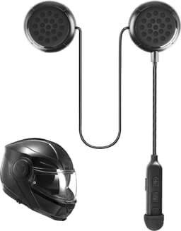 DD Motorhelm Headset - Helm Headset - Koptelefoon - Waterdicht - 15x12x3cm - Zwart — thumbnail 1