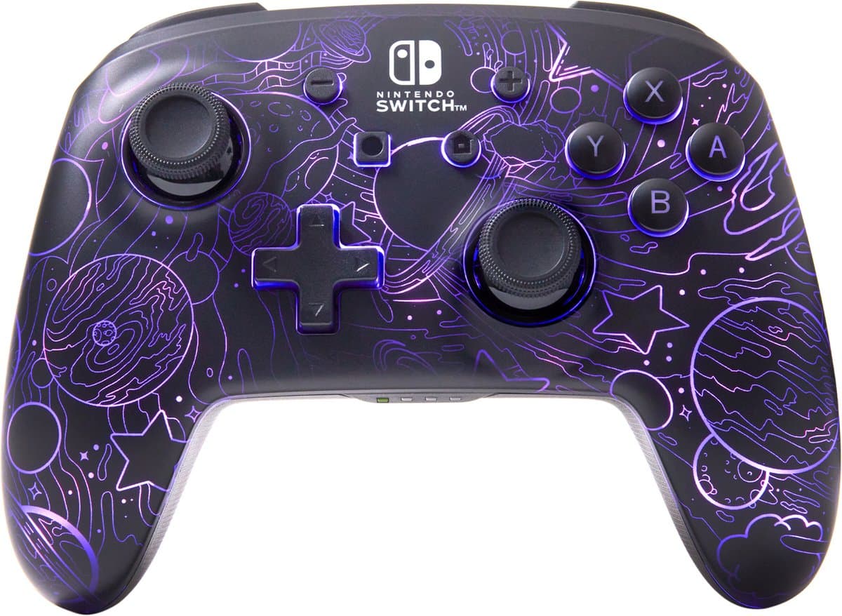 PowerA Enhanced Wireless Controller for Nintendo Switch with Lumectra - Galactic Vortex gamepad — afbeelding 1
