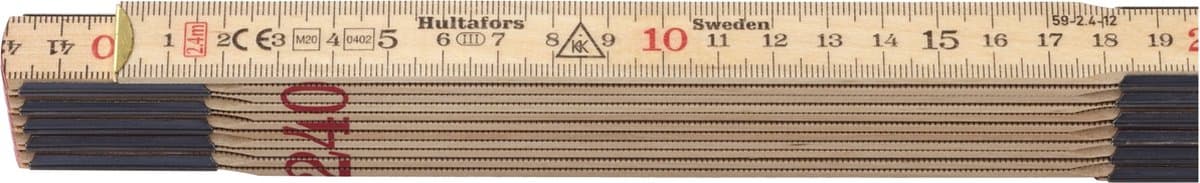 Hultafors Duimstok 59 2.4m - 12-delig — afbeelding 1