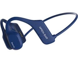 Soundvibe® Bone Conduction Headphone Blauw - Sporthoofdtelefoon - Sport oortjes - Draadloze oordopjes - Waterbestendig - 8GB Interne Geheugenkaart - Sport Koptelefoon - Voor alle Telefoons en Laptops - Hardloop Oortjes - Wireless Earphones