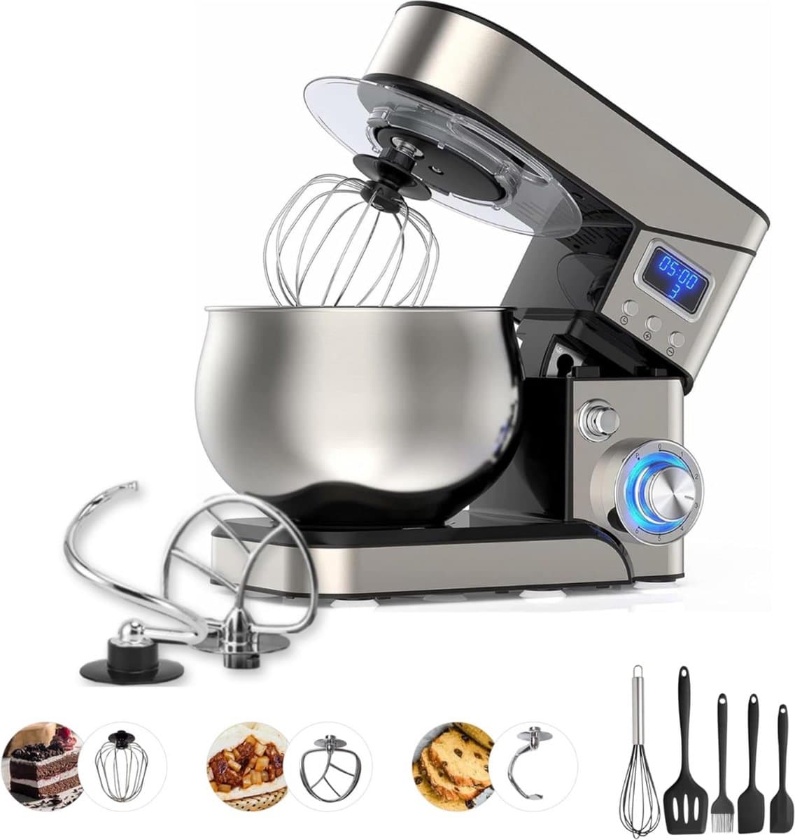 Lexium Deegmachine - Kneedmachine - Deegmixer - Keukenmixer - Keukenmachine — afbeelding 1