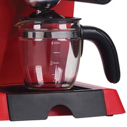 Heinner Retro Effect Espressomachine – 800W – 250 ml Capaciteit – 3,5 bar – Espresso & Cappuccino – Melkopschuimer – Frontale Thermometer – Filter voor 4 Kopjes – Rood — thumbnail 3