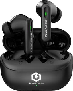 PowerLocus Fit Draadloze Oordopjes - Active Noise Cancelling - Bluetooth oordopjes - ENC Microfoon - Touch Sensor Button - Lange Batterijduur - Zweetbestendig - Zwart — thumbnail 1