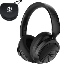 PowerLocus MoonFly Bluetooth Koptelefoon – Over-Ear Active Noise Cancelling Koptelefoon – 70 uur batterijduur – Microfoon – incl. Premium Case - Zwart — thumbnail 1