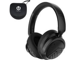 PowerLocus MoonFly Bluetooth Koptelefoon – Over-Ear Active Noise Cancelling Koptelefoon – 70 uur batterijduur – Microfoon – incl. Premium Case - Zwart